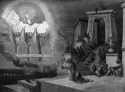 Religion The Holy Bible. The vision of the four animals