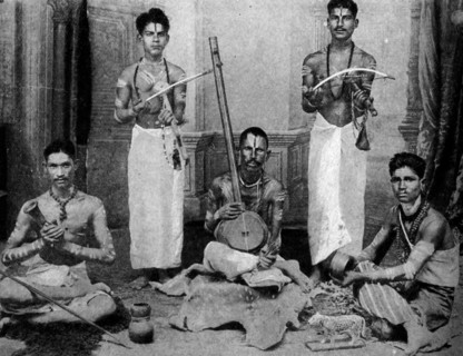 Historical Geography. 1900. India. Deccan jazz band ready for action