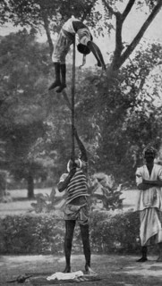 Historical Geography. 1900. India. Acrobats in unstable equilibrium.