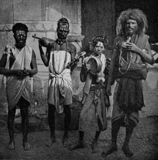 Historical Geography. 1900. India. Ash-smeared fakirs who flourish on village credulity