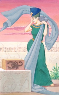 Creative illustration Ancient Egypt Egyptian Priestess