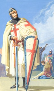 Creative illustration serial History of Rome Knight Crusader