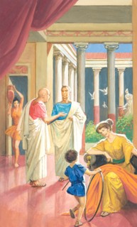 Creative illustration serial History of Rome Ancient Rome The family: Pater familias