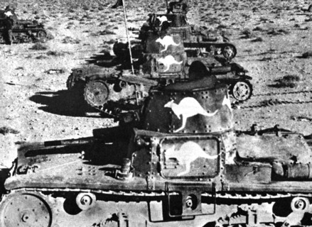 WWII World War II, the war in North Africa Italian tanks