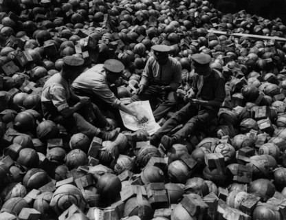 Fusing stoke mortar shells and playing cards.