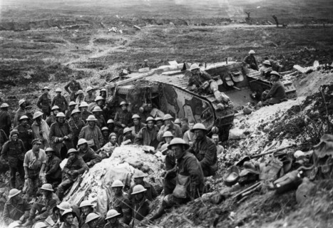 Mark I. tank at Flers.