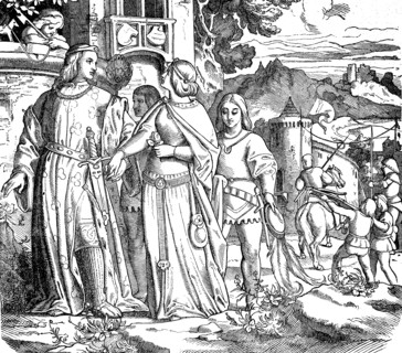 Scene From Life On A Knight'S Castle