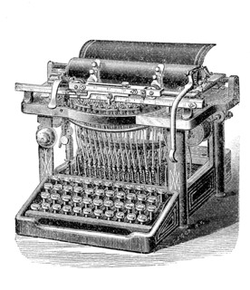 Old Typewriter Machine