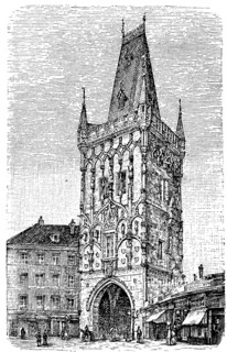 Gothic Powder Tower Of Prague
