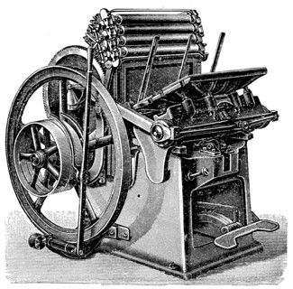 A Press For The Printing Of Newspapers