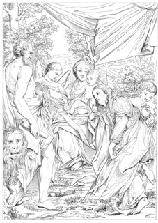 The Holy Family Together With The Saint Jerome