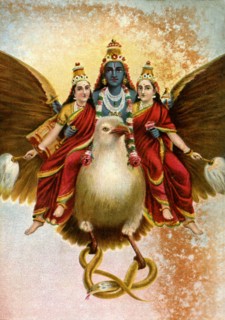 Art/Mythology Painting-Vishnu Garud