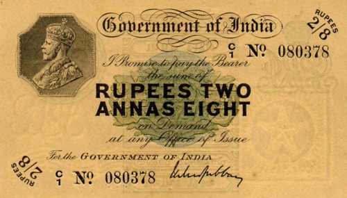 Rupees 2 and Annas 8