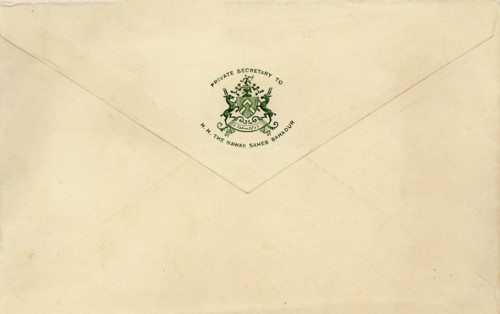 Royal Envelop with Coat of Arms