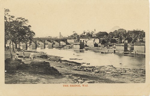 An old view of the bridge in the Wai village Mid 20th century Village Wai near Sultanpur