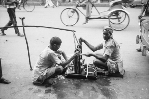 Sugarcane juice vendor, Lucknow, Uttar Pradesh, india