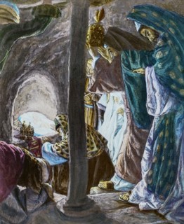 A hand coloured magic lantern slide circa 1900