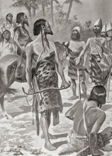 A meeting between Tyrian founders of Carthage and Libyan chiefs