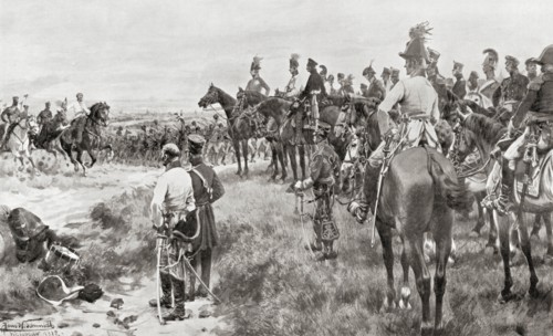 Bringing news of the Battle of Leipzig aka Battle of the Nations