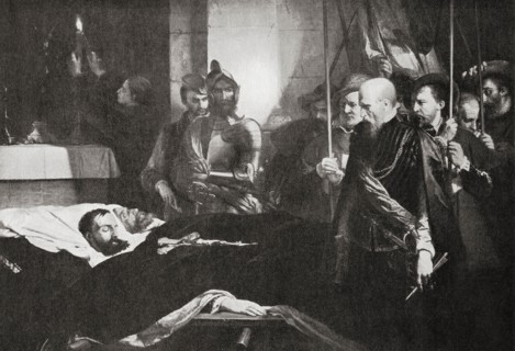 The Brussels Guild of Marksmen paying their last honours to the Counts of Egmont and Hoorn