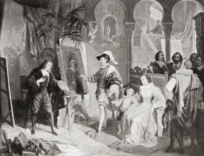 Philip IV in Velazquez's studio