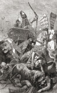 Ramesses II at the Battle of Kadesh aka Battle of Qadesh between the Egyptian Empire and the Hittite Empire