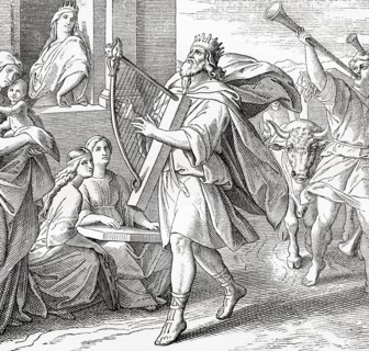 King David returning the Ark of the Covenant to Jerusalem