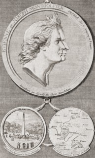 Medallion commemorating the French Mongolfier brothers