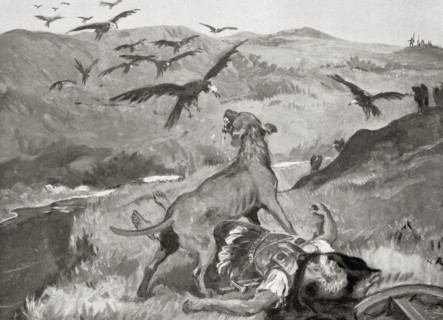 The death of Lysimachus at the Battle of Corupedium
