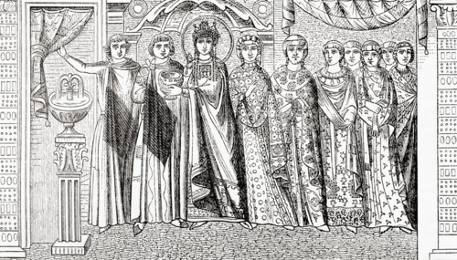 The Empress Theodora and her attendants
