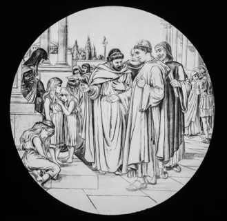 A magic lantern slide circa 1900
