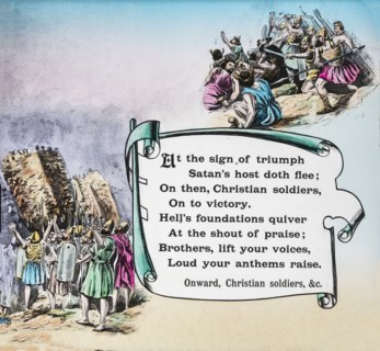 A magic lantern slide circa 1900