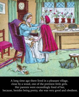 Coloured page of an illustration and storyline in a child's storybook