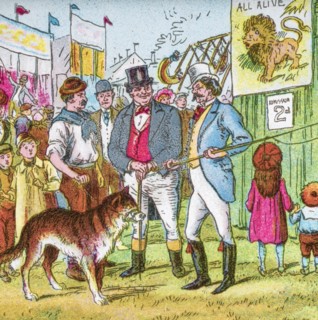 Coloured page of an illustration and storyline to a child's storybook