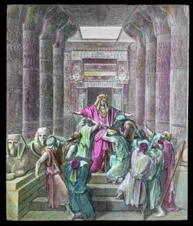 A hand coloured magic lantern slide circa 1900