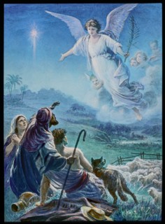 A hand coloured magic lantern slide circa 1900