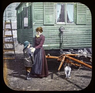 Magic lantern slide circa 1900