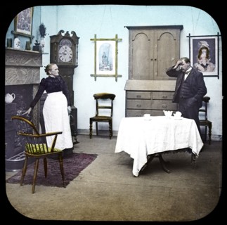 Magic lantern slide circa 1900