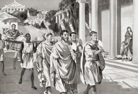 Lictors carrying fasces