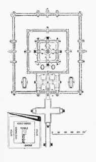 Floor plan of the Wat Phra Mahathat Woramahawihan