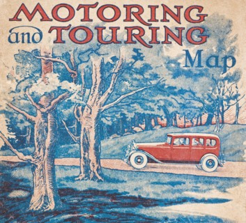 Cover of an English 1920's touring map