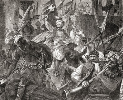 The Battle of Alcácer Quibir aka Battle of Three Kings or Battle of Oued al-Makhazin