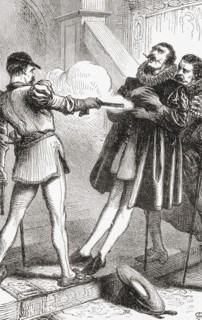 The assassination of William of Orange by Balthasar Gérard in 1584