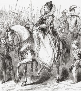 Elizabeth I inspecting her troops at Tilbury Port