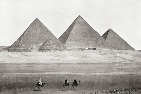 The pyramids of Giza