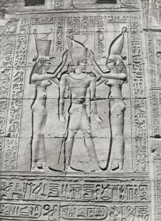 Bas-reliefs on the temple at Dendera
