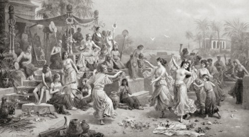 The court of Mark Antony and Cleopatra