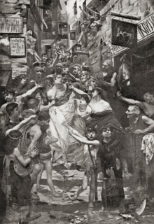 Vitellius dragged through the streets of Rome