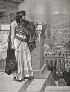 Zenobia's last look upon Palmyra after being defeated by Aurelian in 272 AD