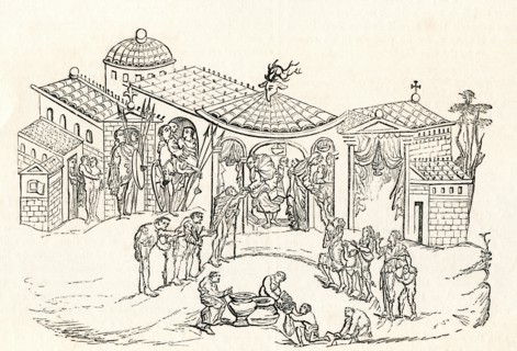 Residence of a Saxon nobleman in ancient Britain